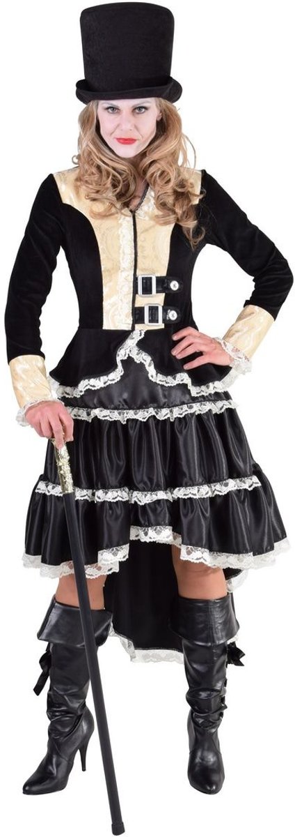Steampunk Kostuum | Steampunk Blackpool Beauty | Vrouw | Extra Small | Carnaval kostuum | Verkleedkleding
